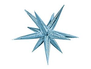 Шар Р 3D ЗВЕЗДА 41" Составная Cool Blue