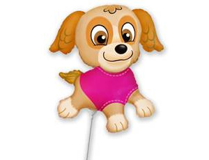 Шар Ф М/ФИГУРА/3 "Щенок в розовом"