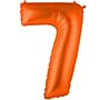 Шар фольгированный Г ЦИФРА 7 40" Пастель Orange