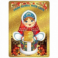 Карточка "FROM RUSSIA WITH LOVE" Отделка. Без текста