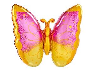 Шар А ФИГУРА/Р30 Бабочка Pink Yellow