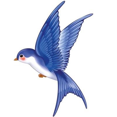 Украшение двустороннее "Ласточка" Формат А3