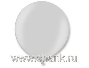 Шар латексный Р 350/061 "Олимпийский" металлик Экстра (серебро)