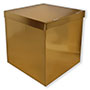Коробка для надутых шаров ЗОЛОТО металл (60 см)