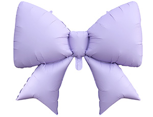 Шар К ФИГУРА Бант сиреневый сатин