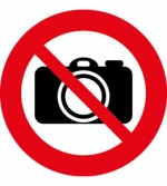 Наклейка инфрормационная "Не фотографировать"
