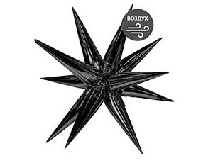Шар Р 3D ЗВЕЗДА 41" Составная Black