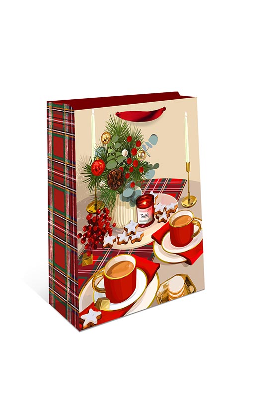 Пакет подарочный бумажный СТАНДАРТ ПЛЮС "Праздничный стол" (АА+)