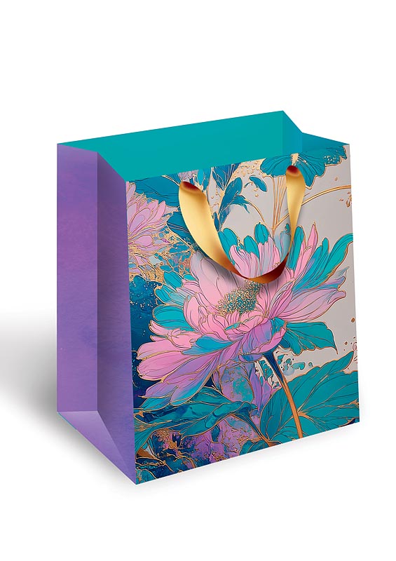 Пакет подарочный ПРЕМИУМ "Цветок" (DA)