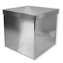 Коробка для надутых шаров СЕРЕБРО металл (60 см)