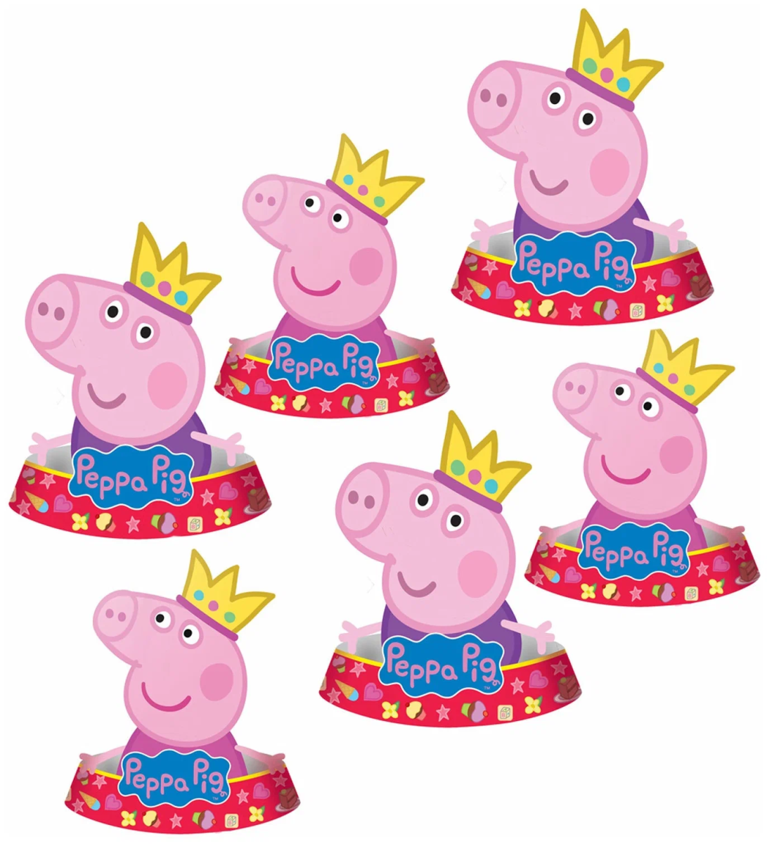 Набор колпачков "Свинка Пеппа" 6 шт