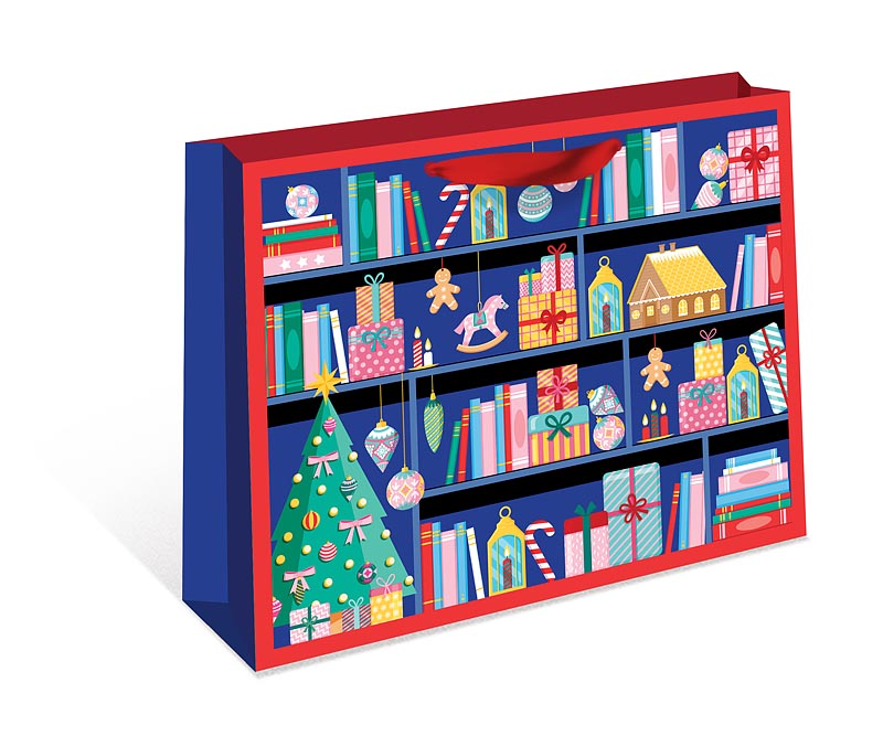 Пакет подарочный бумажный СТАНДАРТ ПЛЮС "Новогодний" (ААА)