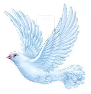 Плакат вырубной двусторонний "Голубь" Формат А3