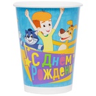 Стакан бумажный С ДР Простоквашино 250 мл 6 шт