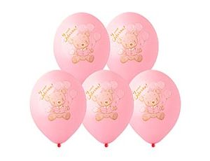 Шар латексный 14" с рисунком "У нас Девочка!" 2 цв