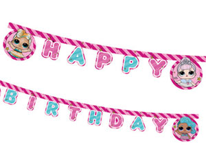 Гирлянда-буквы "НВ Куклы ЛОЛ" 2,2 м