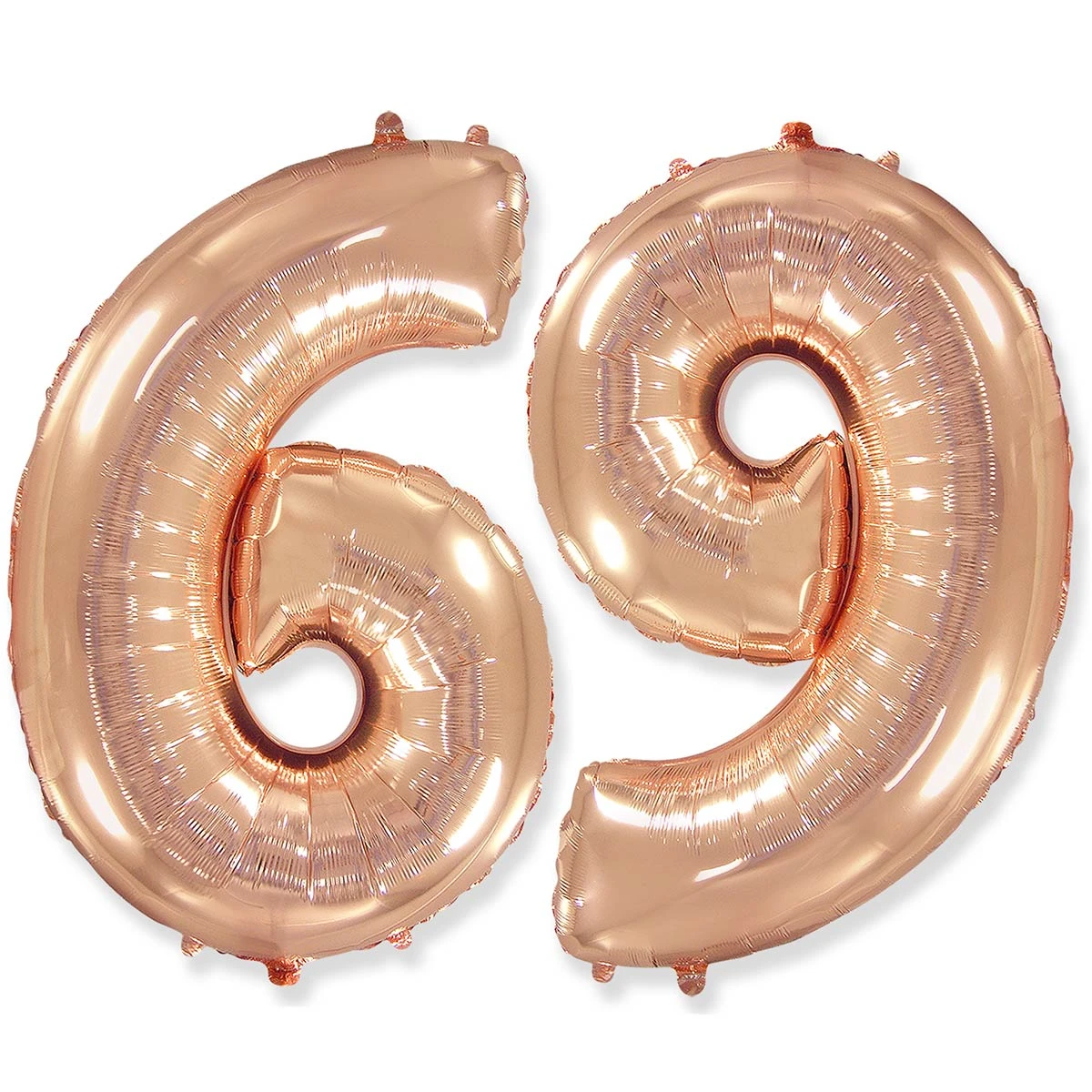 Шар фольгированный Ф ЦИФРА 6/9 40" Rose Gold