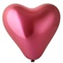 Шар латексный Е Сердце 11" ХРОМ Pink