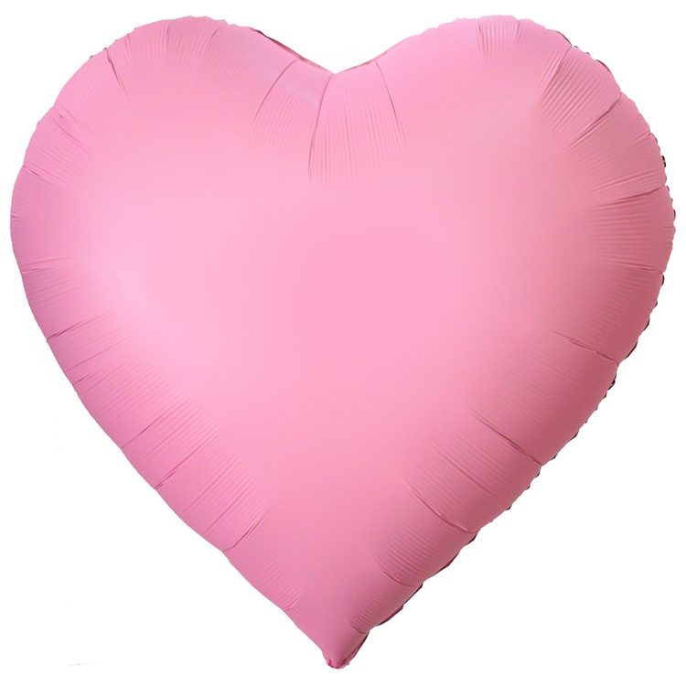Шар К Б/РИС СЕРДЦЕ 63" Сатин Light Pink