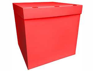 Коробка для надутых шаров КРАСНАЯ (70 см)