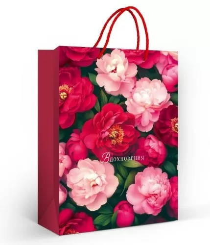 Пакет подарочный матовая ламинация "Вдохновения" (ML)