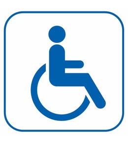 Наклейка информационная "Инвалид"