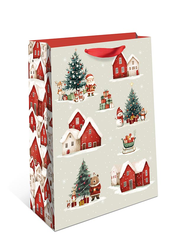 Пакет подарочный бумажный СТАНДАРТ ПЛЮС "Праздник к нам приходит" (АА+)