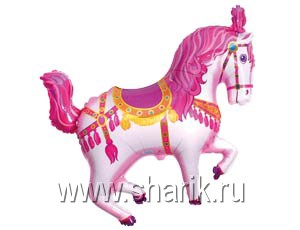 Шар Ф М/ФИГУРА/3 "Лошадь цирковая розовая"