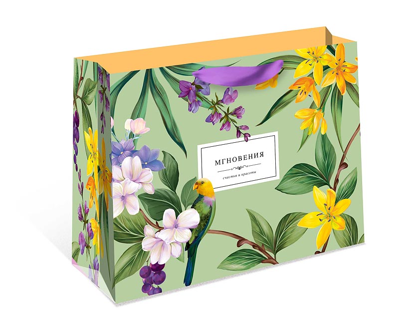 Пакет подарочный СТАНДАРТ ПЛЮС "Мгновения счастья и красоты" (ААА+)