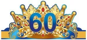 Корона-ободок "60 лет"
