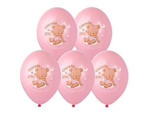 Шар латексный 14" с рисунком "Спасибо за Дочь!" 2 цв