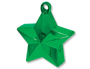 Грузик для шара "Звезда" зеленая 170 гр