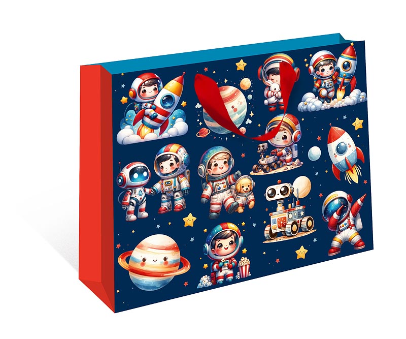 Пакет подарочный СТАНДАРТ ПЛЮС "Космос" (ААА+)