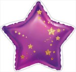 Украшение на двустороннем скотче "Звезда фиолетовая"