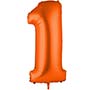Шар фольгированный Г ЦИФРА 1 40" Пастель Orange