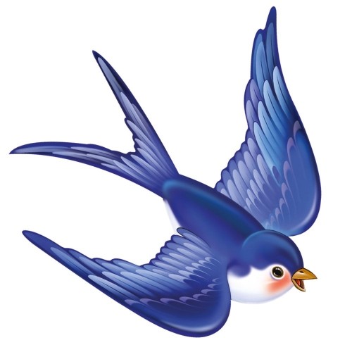 Украшение двустороннее "Ласточка" Формат А3