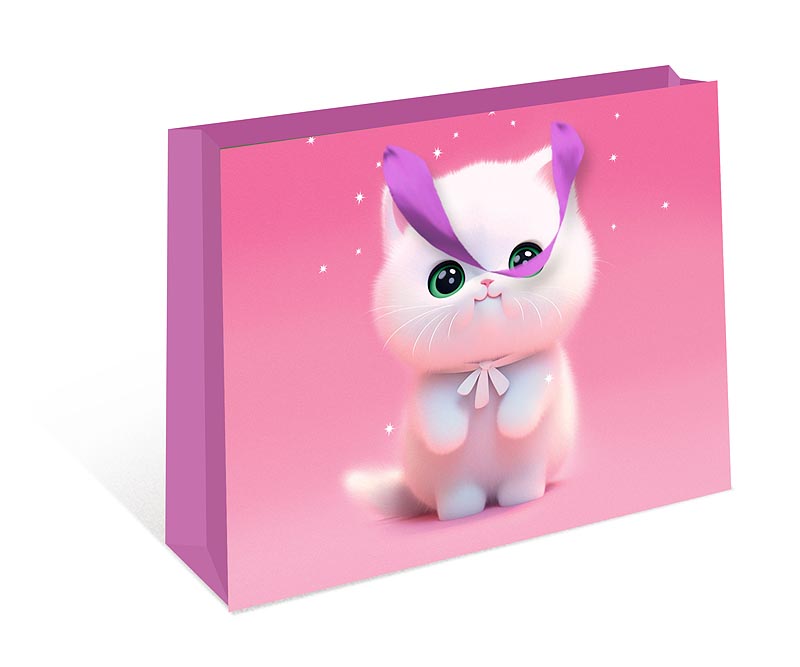 Пакет подарочный СТАНДАРТ ПЛЮС "Котёнок" (ААА)