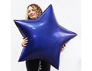 Шар Г Б/РИС ЗВЕЗДА 36" Сатин Blue Navy