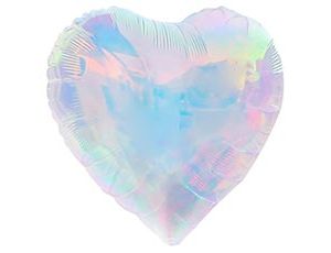 Шар К Б/РИС СЕРДЦЕ 40" Перламутр Iridescent