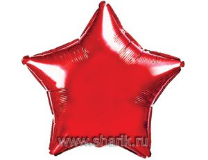 Шар Р Б\РИС  "ЗВЕЗДА 18" Металлик Red"