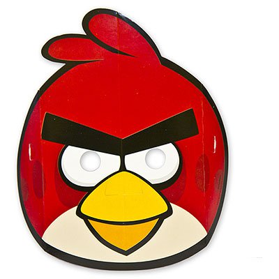 Маска "Angry Birds" бумажная 8 штук
