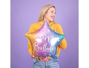 Шар ПД 18" НВ Звезда мульти