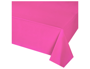 Скатерть полиэтиленовая ярко-розовая 1,4х2,75 м