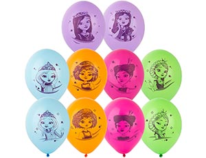 Шар латексный 14" с рисунком "Царевны"