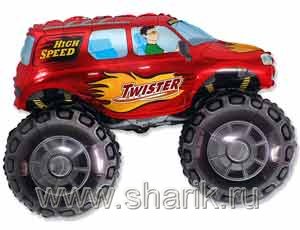 Шар Ф М/ФИГУРА/3 "Внедорожник красный"