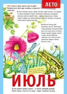 Плакат-мини "12 месяцев: ИЮЛЬ" Формат А4