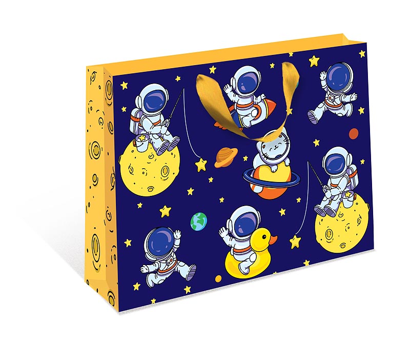 Пакет подарочный СТАНДАРТ ПЛЮС "Космос" (ААА)