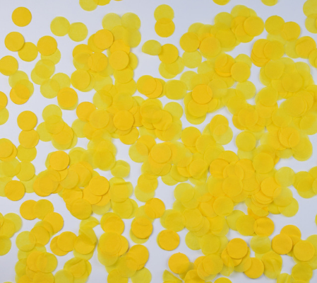 Конфетти Круги тишью желтые 1,5 см 10 гр