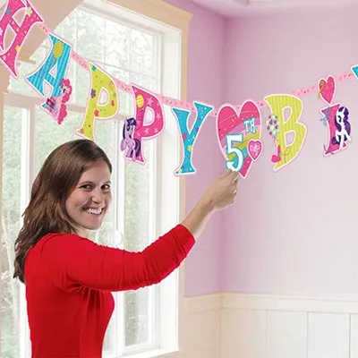 Гирлянда-буквы "HB My Little Pony" 1,8 м