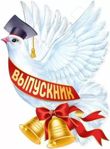 Плакат вырубной "Голубь "Выпускник" Формат А2